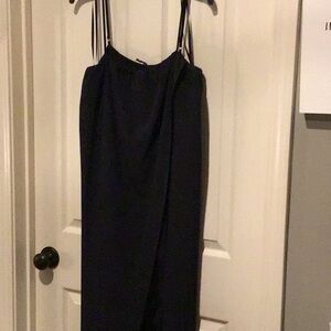Navy Blue Spaghetti Jumpsuit